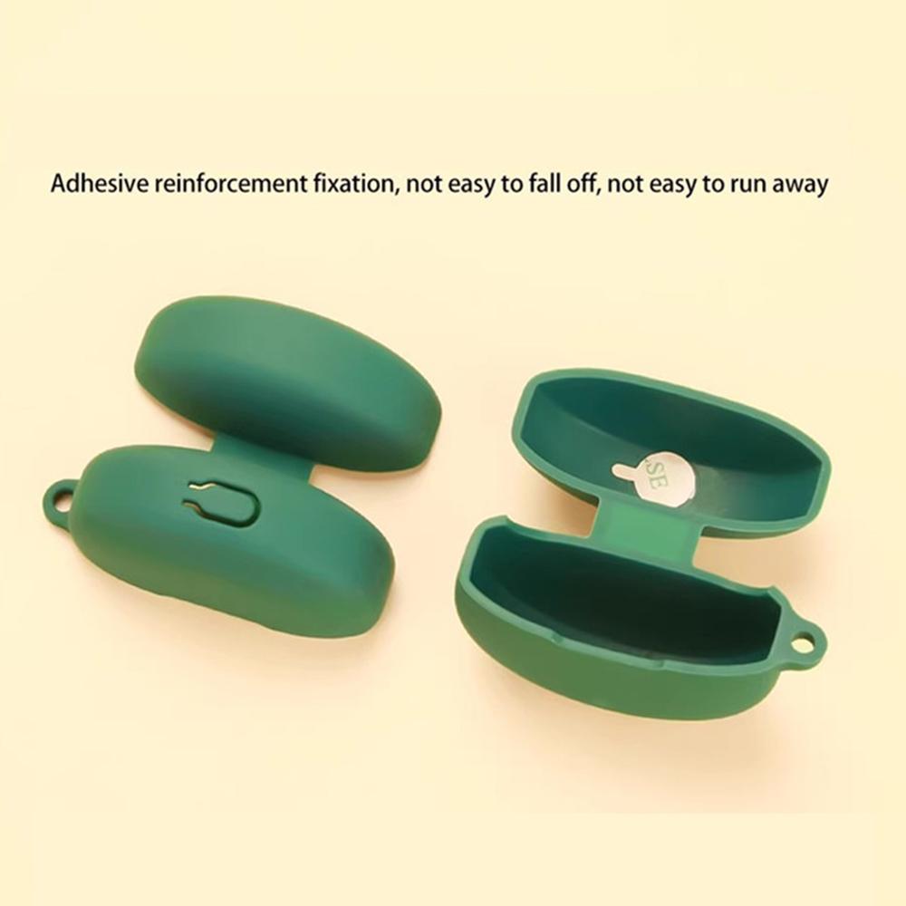 For Oppo Enco Free4 Silicone Case Wireless Earphones Protective Cover with Anti-Lost Buckle