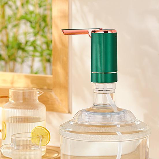 Foldable Water Dispenser Pump with 3 Speed Modes 1200mAh Automatic Water Pump for 5-Gallon Bottles 600ml Timed Dispensing Water Pump