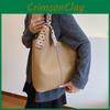 Fashionable Minimalist Pu Tote Bag For Office Commutes Stylish Handheld Shoulder Bag
