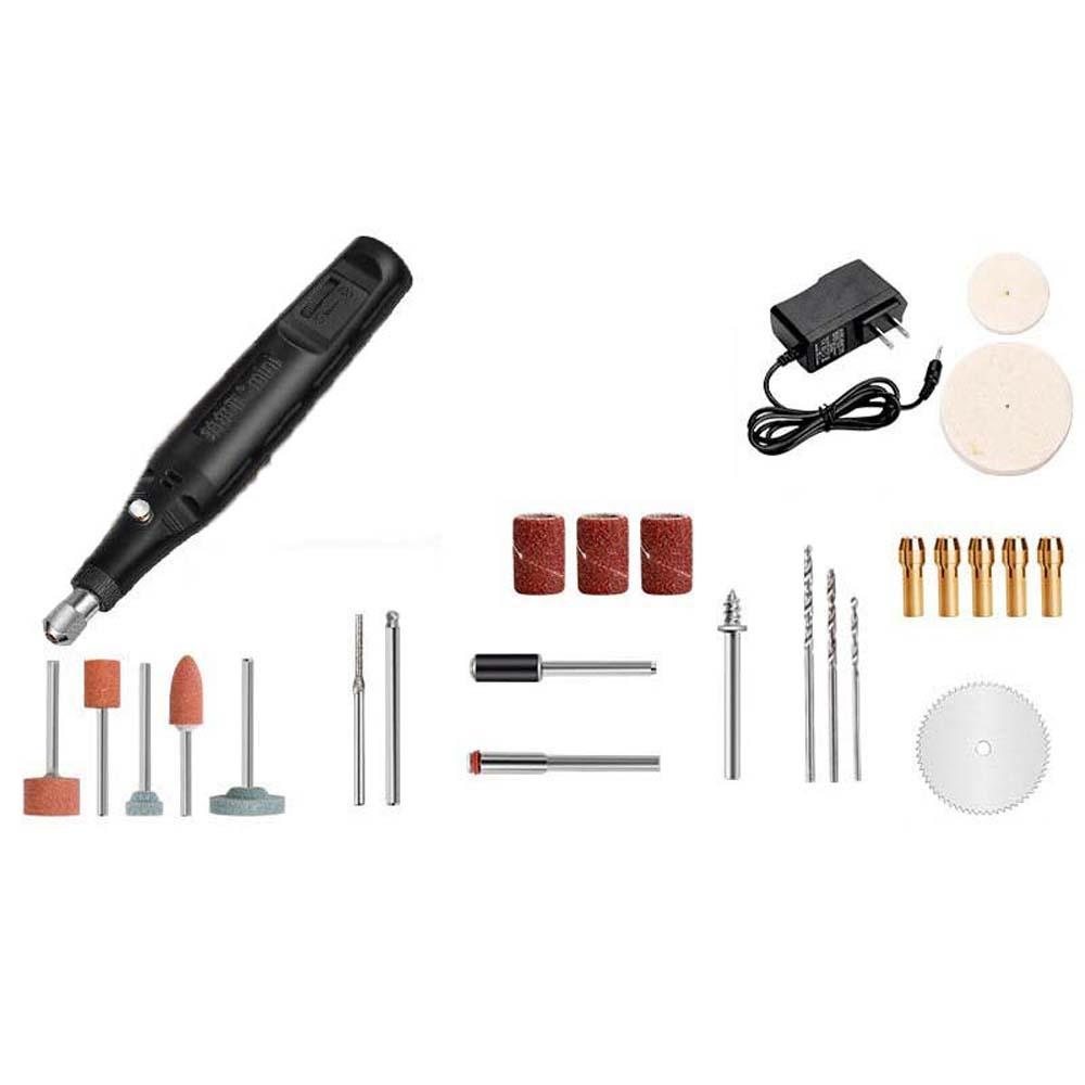 DIY Electric Drill Set Ergonomic Cordless Drill Mini Rotary Grinder Tool Cutting
