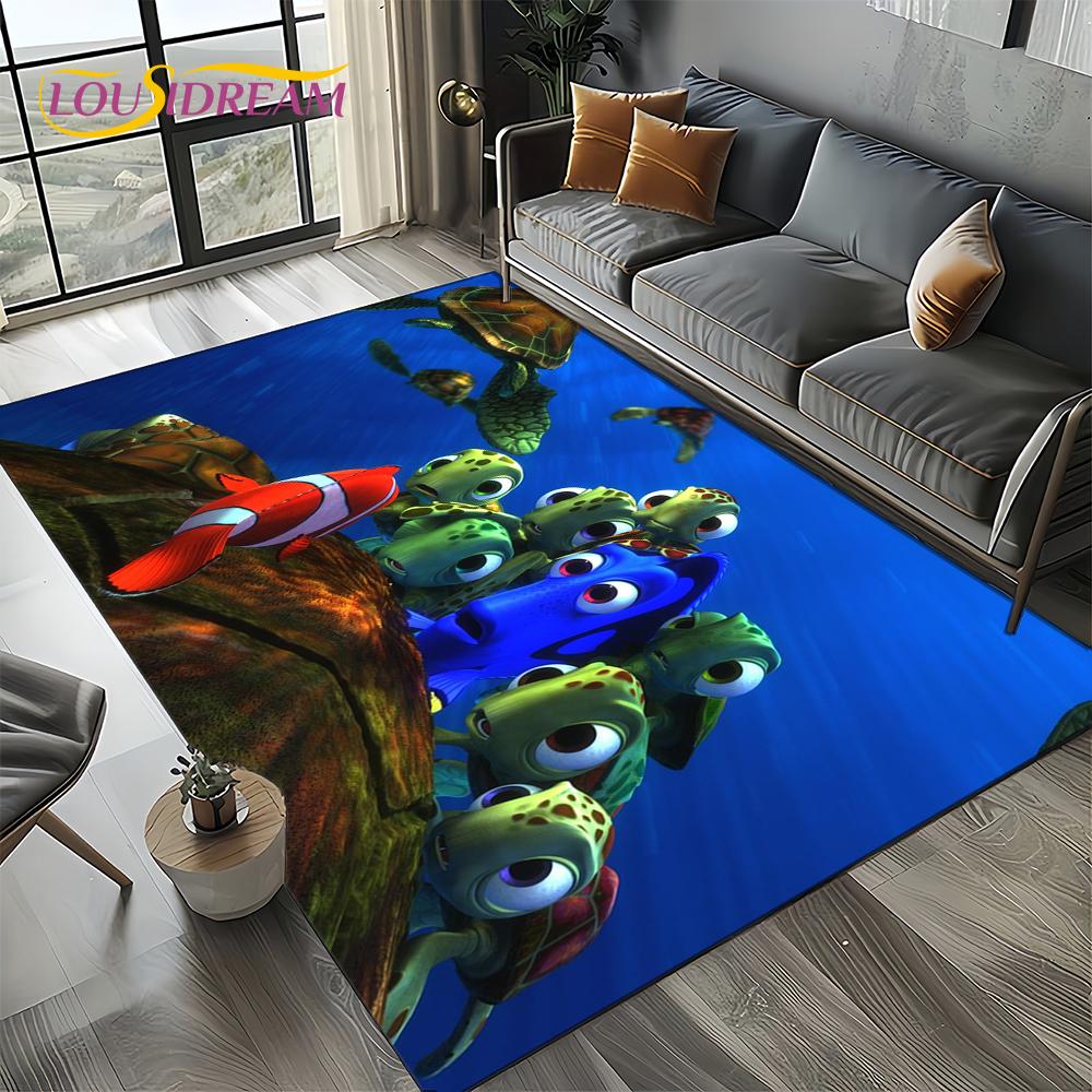 27 Style Cute Finding Nemo Cartoon Sea World Carpet Rug for Bedroom Living Room Home Sofa Decoration,kids Large Decor Floor Mat