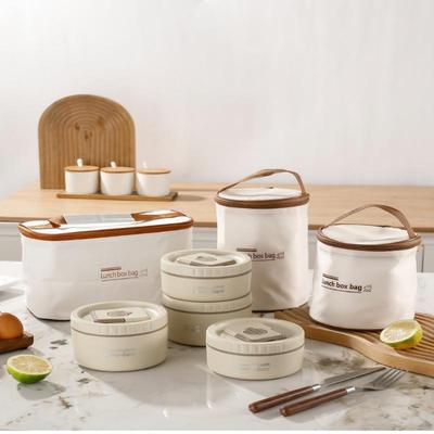 Lunch Box Termica Isolata Acciaio Inossidabile 304 Set Scatola Bento Contenitore per Cibo Portatile a Prova di Perdite