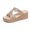 Fashion 2024 New Women Summer Comfort Breathable Sandals Platform Shoes Wedge High Heel Open Toes Fashion Beach Causal Sandal