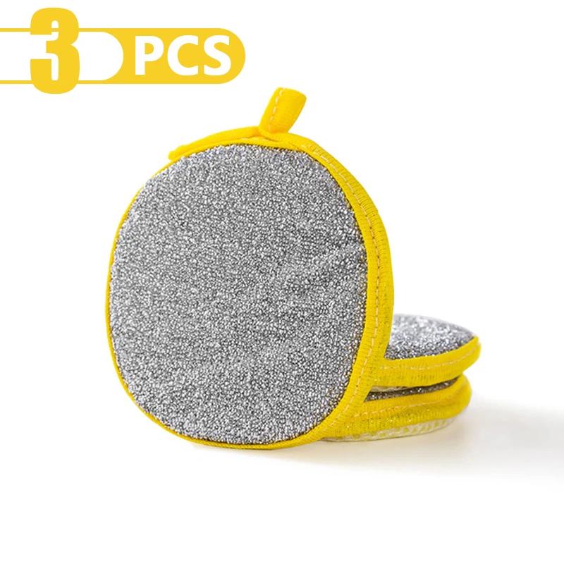 Dishwashing Sponge Reusable Washable Sponges Double Side Magic Sponge To Wash Dishes Useful Things for Kitchen Clean Tools