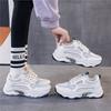 2025 new platform dad shoes casual soft sole women's four-season trend women's shoes comfortable and fashionable white shoes