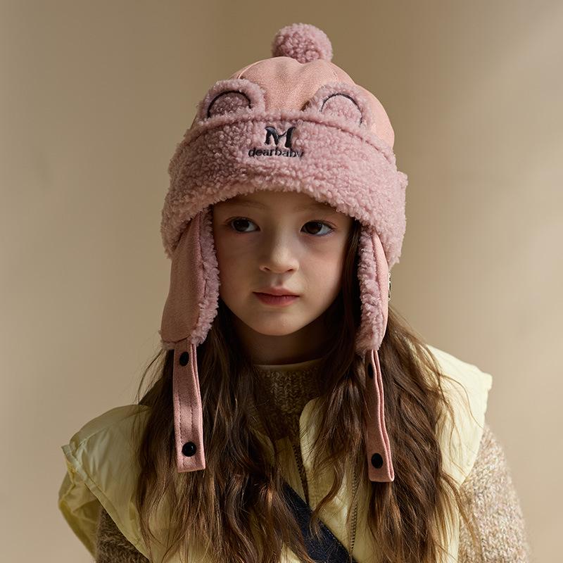 Chapeau Lei Feng coupe-vent 2025 pour enfants—Pull chaud et épais avec protection des oreilles pour l'automne et l'hiver