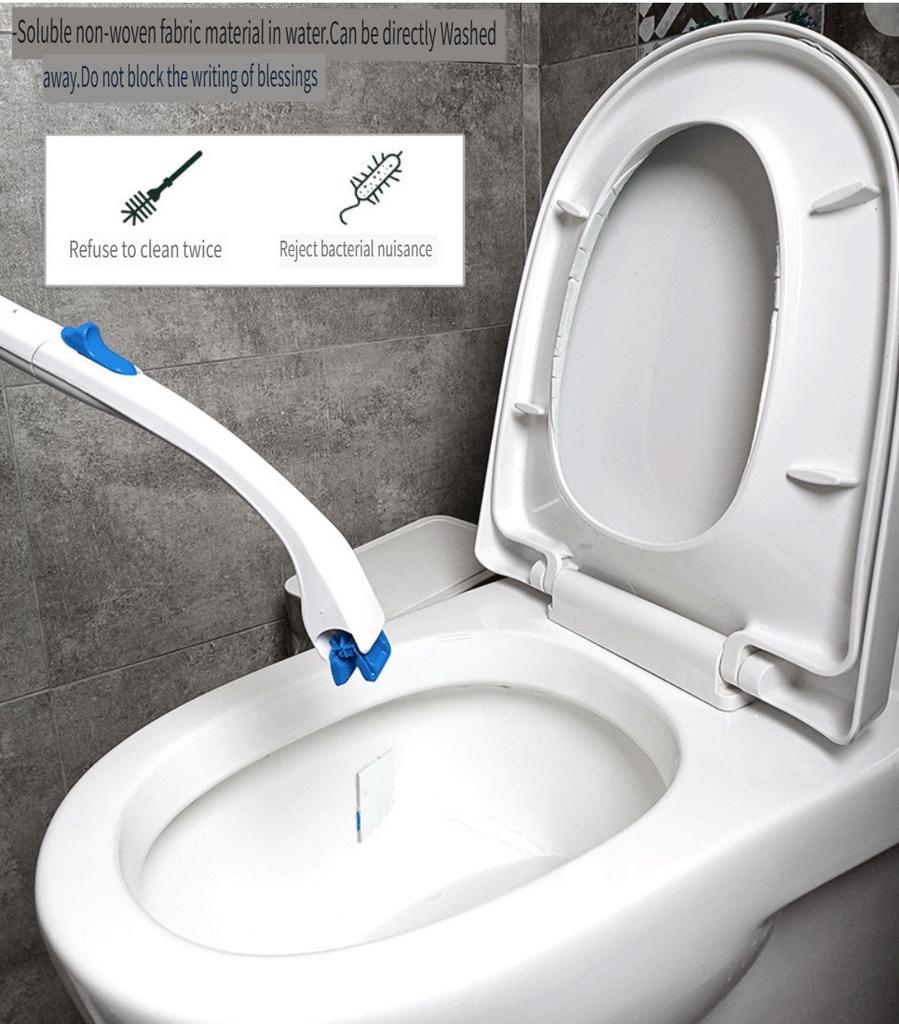 Toilet Cleaning System - ToiletWand, Storage Caddy and 12 Heads (Package May Vary)