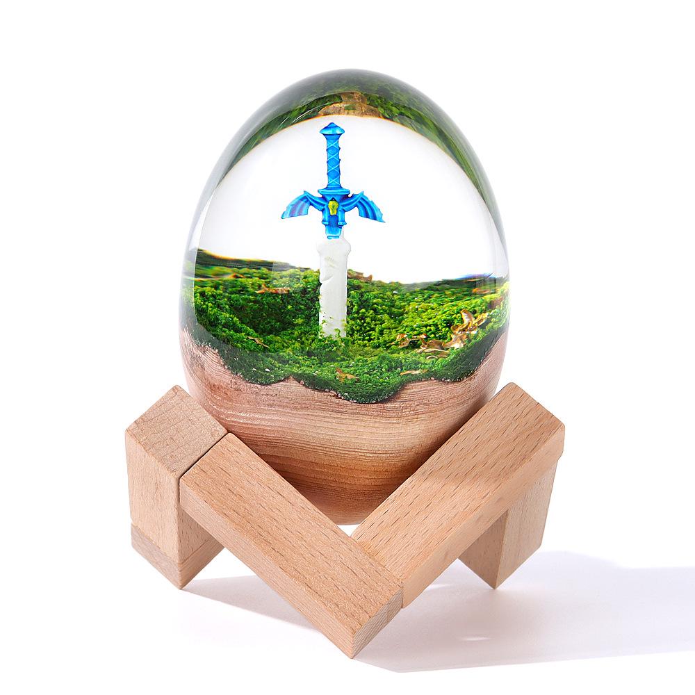 The Legend of Zelda Master Sword Resin Ornament - Demon-Slaying, Skyward Sword, Tears of the Kingdom Design