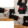 Glamorous Sequin Chain Bucket Bag Women's Urban Minimalist Shoulder Bag