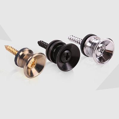 2pcs Guitar Pegs for Acoustic Electric Bass Ukulele Guitar Strap Buckle Button Lock Pins Metal End Locking Parts