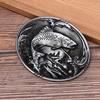 Western Cowboy Fish Belt Buckle For Mens Jeans Accessories Metalowa klamra do paska