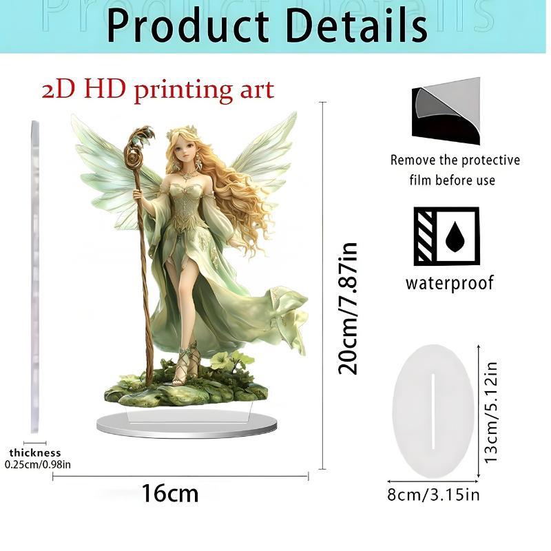 2D flaches Acryl-Display-Ornament für Heim- oder Bürodekoration – Geeignet für Tischplatten und Eingangsbereiche