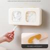 Plastic Plastic Wrap Storage Box Soft Rubber Top Cover Earmuff and Hood Storage Box  Bathroom
