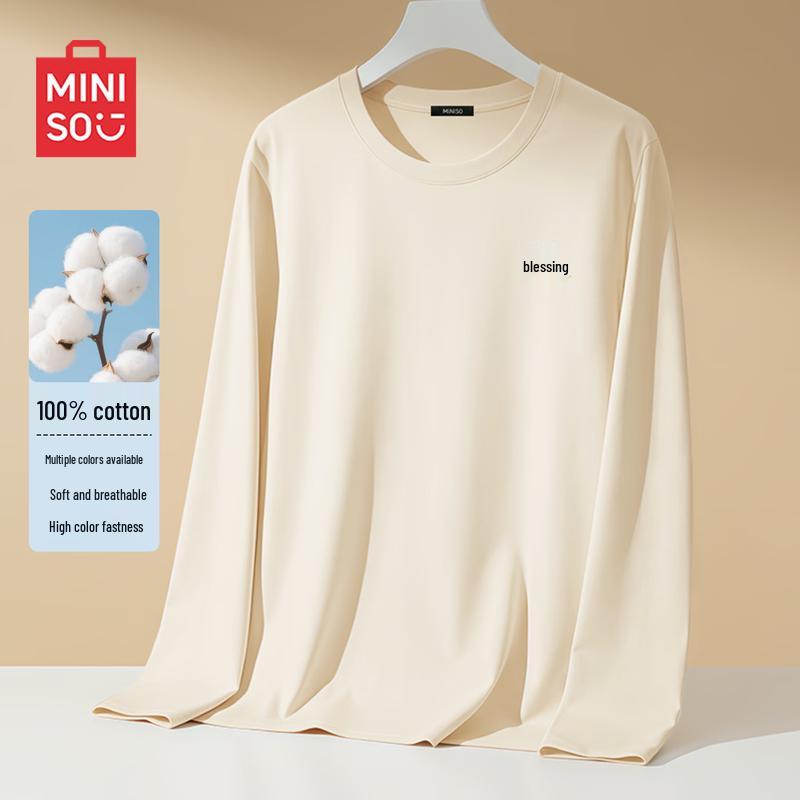 MINISO Men s Festive Chinese Trend Loose Fit Long Sleeve T-Shirt M