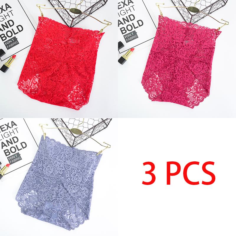 Usynlig sømløs bikiniundertøy for kvinner med høy midje blomstrete blondetruser pluss størrelse Hipster Body Shapers Butt Lift Knicker