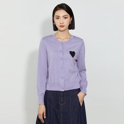 TaTu Women's Slimming Long-Sleeve Knit Cardigan