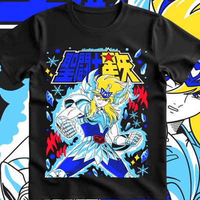Saint Seiya Zwölf Paläste Ritter T-Shirt für Männer und Frauen Sommer Baumwolle Locker Mode Lässig Kurzarm Top