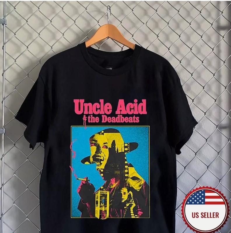 T-shirt Unisex Uncle Acid And The Deadbeats Band Telefono Taglia Completa