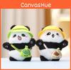 Plush Toy Panda With Keychain For Girls Soft Stuffed Animal Gift For Kids