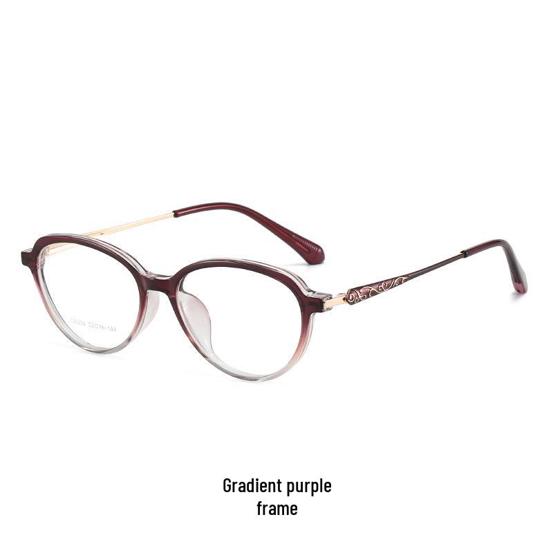 

Women s Retro TR90 Matte Frame Glasses - Carved Pattern Myopia Decorative Glasses G6034