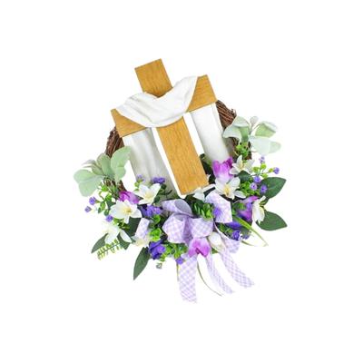 Garland Happy Easter Wreath for Front Door for Home Outdoor Decoration 