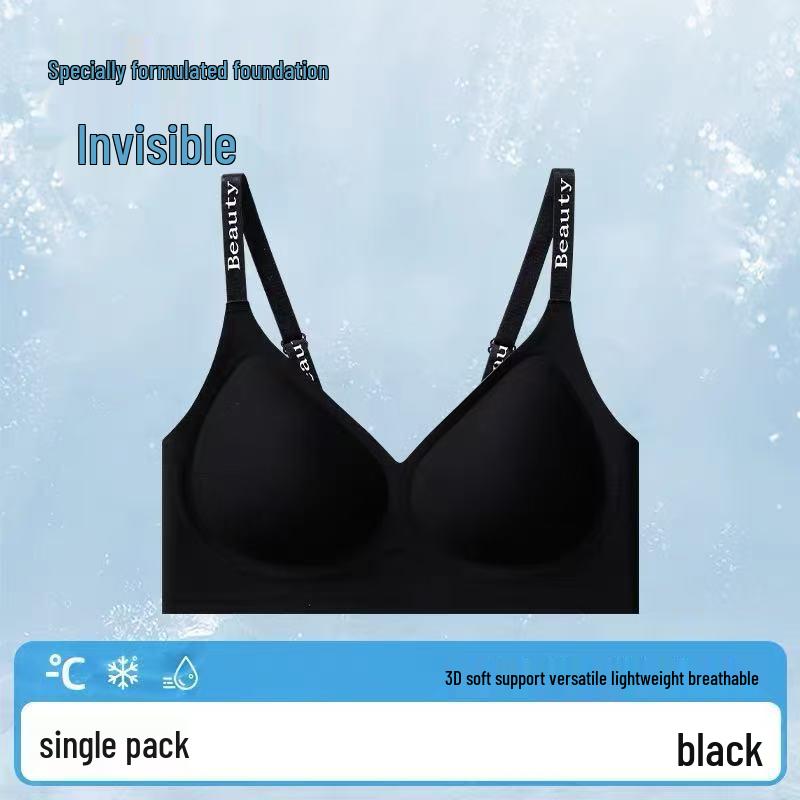 

Seamless Push-Up Bra: Comic-Style, Small Chest Enhancer with Side Support XL