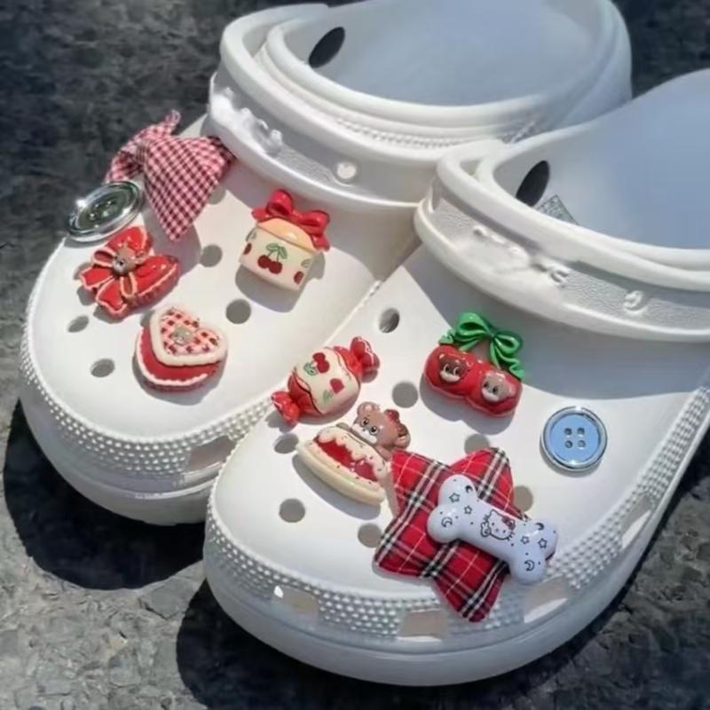 Cute Cherry Candy Cake Shoe Buckle Girly Detachable Shoe Flower Shoe Charms For Hole Shoes Shoe Upper Decorative Accessories