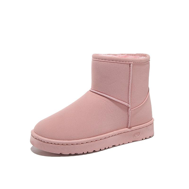 

2025 детские 2025 осень и зима защита от проникновения воды короткие сноубутсы женские низкие ботинки ботинки для пары короткие ботинки родитель-ребенок нескользящие 35-40 розовый