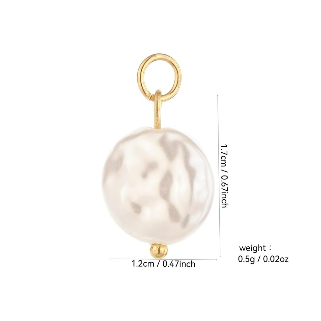 Multi-Stone Ceramic Faux Pearl Cat's Eye Beaded DIY Earrings Pendant