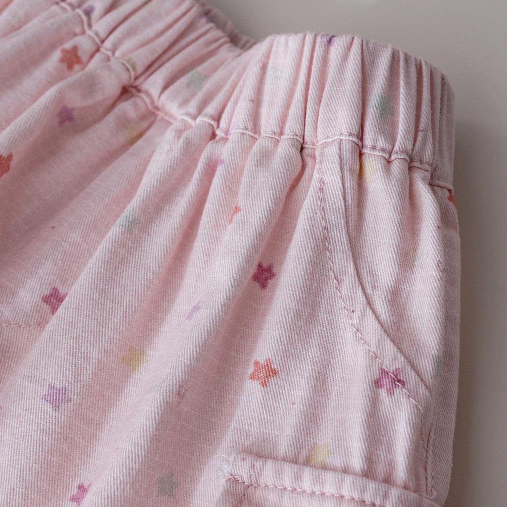Summer Shorts Korean Casual Girls' Shorts Bow Star Print Summer Clothes Children's Shorts