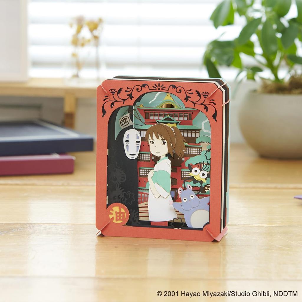 Ensky Paper Theater Spirited In the Mysterious Town H100 x W80 x D42mm Away (Paper) Dimensions