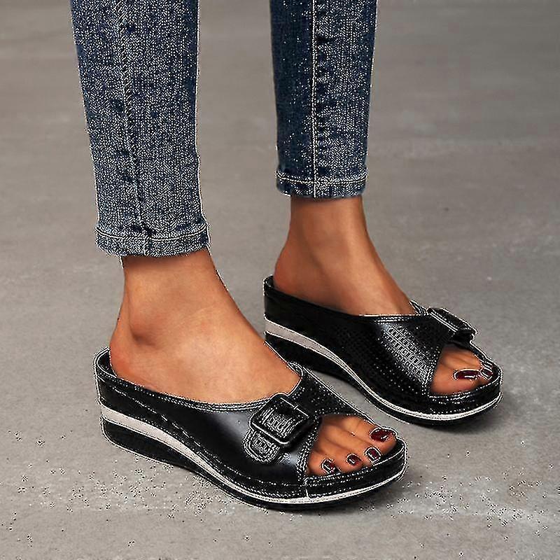 Sandali Ortopedici Morbidi con Supporto per Arco Plantare Scarpe con Zeppa Piattaforma da Donna Traspiranti