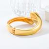 Exquisite Teardrop Open Cuff Bracelet Exaggerated Water Doplet Shaped Bangle Fashionable Wristwear for Casual and Formal