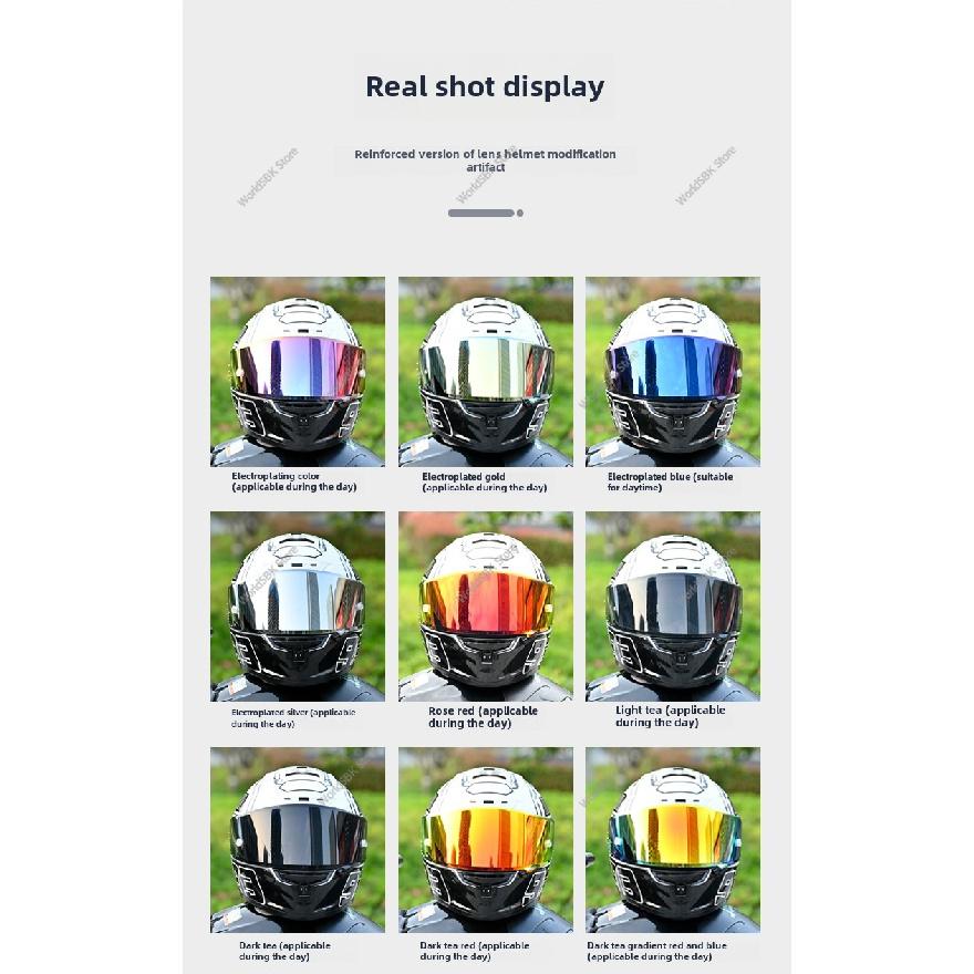 Visera para Casco SHOEI X-14 X14 Z-7 Z7 CWR-1 CWR1 NXR RF-1200 RF1200 X-Spirit III XSpirit 3 X-Fourteen X Fourteen RYD CWR-F CWRFSensores de Velocidad 6