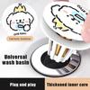 Durable Ceramics Bathroom Sink Plug Stopper Drain Stopper Anti-Odor Bathroom Sink Drain Plug Pressure Drain Filter Universal