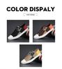 Men's Spring Canvas Shoes: Breathable, Casual, Versatile Low-Top Skate Shoes with Elastic Band.