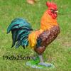 Resin Statue Simulation Poultry Chicken Rooster Hen Model Figurines Landscape Sculpture Courtyard Garden Decoration