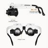 Lupe 8x/15x/23x Juwelier Uhrmacher Mit LED-Licht Teleskop-Kopfband-Lupe Lese-Lupe Brille