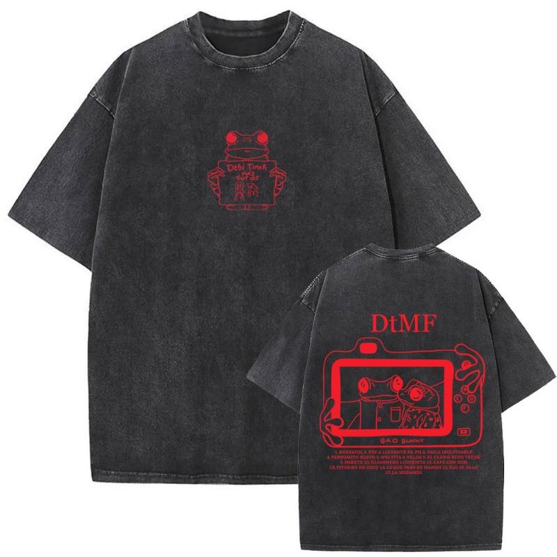 Debi Tirar Mas Fotos DTMF World Tour Rapper Bad Bunny Gewaschenes T-Shirt