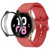 Silicone Strap+TPU Case for Samsung Galaxy Watch 5 44mm 40mm/4 44mm 40mm Sport Wristband for Samsung Watch 5/4 Protective Shell
