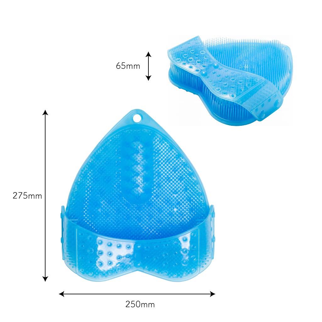 Perie pentru picioare Covoraș pentru spălat picioare și perie inferioară Spală pentru picioare sănătoasă Jerry Feet Cadou pentru îngrijirea picioarelor în (Upper Cleans) (Aoi) [Făcut Japonia]