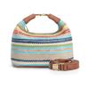 Borsa a Mano Estiva Intrecciata da Donna con Borsa a Tracolla Spliced