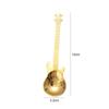 304 stainless steel guitar spoon coffee spoon stirring spoon titanium ice bar music bar spoon creative gift spoon Gold