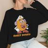 Cartoon Spud Muffin  Sweet Potato Print Sweatshirt New Men Women Happy Valentine Gifts Long Sleeve Fashion Couple Pullover