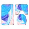 Gradual Change Pattern Toilet Floor Mat Three-Piece Bathroom Three-Piece Carpet Door Mat