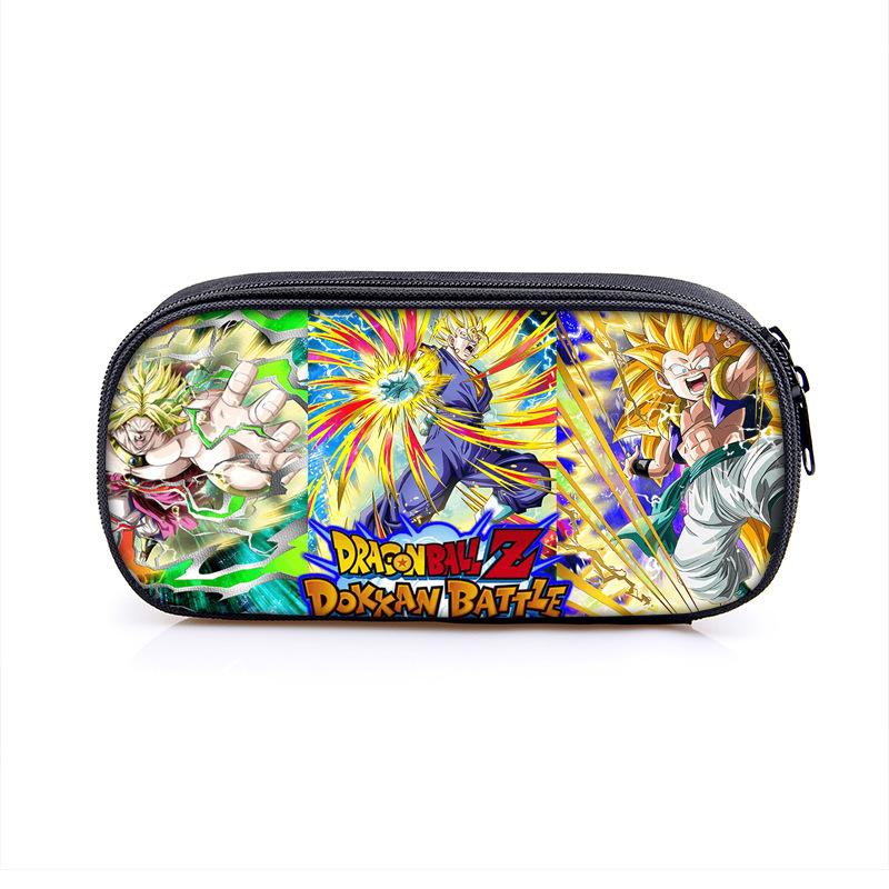 Dragon Ball Anime Son Goku Cartoon Large Capacity Pencil Case Fashion Boys Girls Pen Bags School Student Supplies Stationery Box