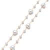 1 Meter Stainless Steel Heart Oval Beads Artificial Pearl Chains for DIT Jewelry Making Exquisite Necklace Bracelet Supplies
