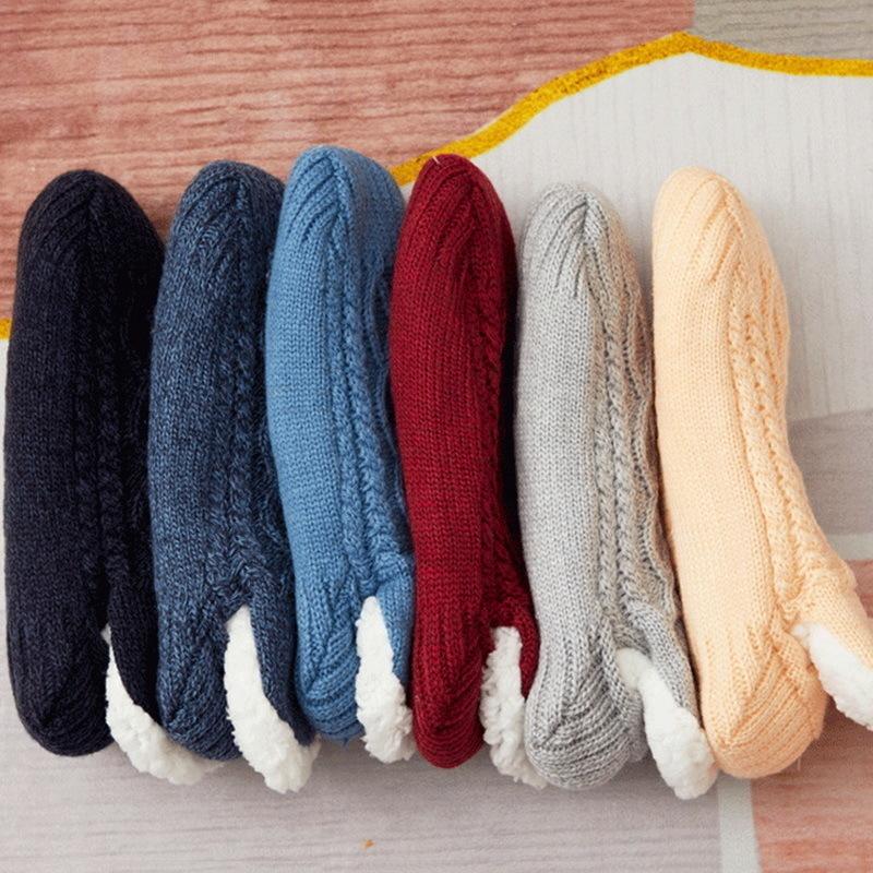 Super Warm Non Slip Winter Floor Socks Thermal Women Mens Slipper Socks Short Cotton Thickened Home Sleeping Fuzzy Floor Sock
