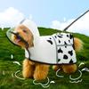 Fashion Cartoon Dog Rainwear Polyester Waterproof Dog Hooded Raincoat with Reflective Strip Puppy Clothes Outdoor Activities