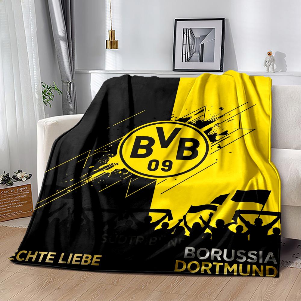 Bvb Borussia Football Fan Blanket Durable Comfort Great For Livingroom Bed Office Four Seasons Multipurpose Warmthful Decor